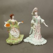 Two Coalport limited edition figurines, Alexandra and Nell Gwynn (2).
