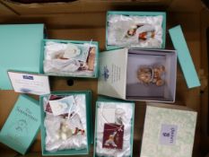 Hidden Treasures - The Snowman - a boxed limited edition set 13/250 of 4 figural trinket boxes and