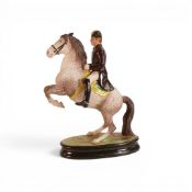 Rare Beswick Lipizzaner Horse, model 2467 in unusual Rocking Horse Grey Matt, height 25cm.