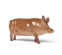 Beswick Tamworth Pig. Model G215. Height 7.5cm