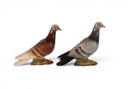 Beswick Pigeon 2nd Version in Red & Grey. Model 1383B. Height 14cm (2)