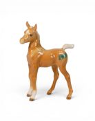 Beswick Arab Foal in Palomino (nice detail) with Original Green Sticker. Model No 1407. Height 12cm