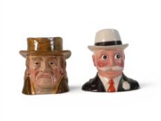 Beswick Character Jug of PETER GRIFFIN WOODWARD with detailed description inside of its history &