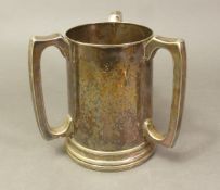A large silver plated tyg, stamped A1 to base, height 15cm.