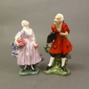 Two Early Royal Doulton figurines, Masquerade HN599 and Masquerade HN600 (2).