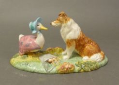 Beswick Beatrix Potter figure, Kep and Jemima, P4091.