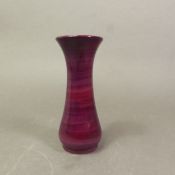 Small Moorcroft vase, purple glaze, date cypher for 1993, height 12.5cm.