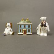 Royal Crown Derby ceramic items to include 'Shopper' bear & 'Floppy Bunny' together with The