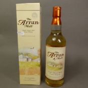 A boxed bottle of The Arran Malt single Island Malt Scotch Whisky. 43% Vol. 70cl.