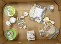 Beatrix Potter selection to include: Border Fine Arts picture frame, Mrs Tiggy-Winkle on a set of
