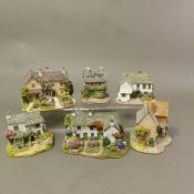 The World of Beatrix Potter Lilliput Lane buildings, boxed (6).