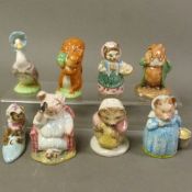 Beswick Beatrix Potter boxed figures, The Old Woman Who Lived in a Shoe, Jemima Puddleduck, Little