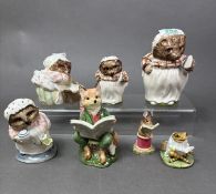 Beatrix Potter Border Fine Arts Character Figurines to include: Mr Jeremy Fisher A1317, Foxy