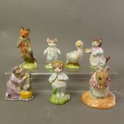Beswick Beatrix Potter figures, Tom Kitten in the Rockery, Mrs Tittlemouse, Tabitha Twitchit and