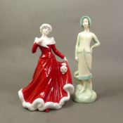 Two Royal Doulton figurines, Sophie HN3790 and Wintertime HN4825 (2).