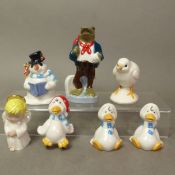 A collection of Wade figures to include Newark 1998, Silent Night 2002, Christmas 2000, Arundel