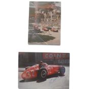 Photograph album featuring Juan Manuel Fangio, with over 30 photographs featuring the great