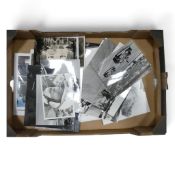 An interesting collection of approximately F1 and race car photographs from 1960's and 70's,