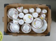 Coalport china part tea set 'Persian Flower' to include:- Six teacups, six saucers, six side