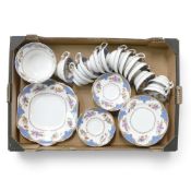 Hammersley & Co. Dresden Sprays no.481 pattern part tea set to include twelve teacups, twelve