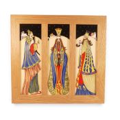 A Moorcroft Limited edition Plaque featuring the three kings by Paul Hilditch , number 6 in an
