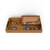 A group of Wedgwood Jasperware jewellery items to include Two necklaces, four Brooches, two