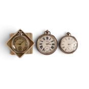 Large size Silver pocket watch, Waltham Silver pocket watch and Smiths Empire boxed pocket watch. (
