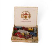 A collection of mainly Lesney vehicles to include no.19 MG A sports car, no.34 Volkswagen van,