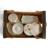 A group of mixed ceramics to include Royal Worcester Evesham pattern Flan Dishes , Casserole dishes,