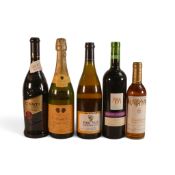 A mixed collection of wine to include Copper Crossing Merlot 2004, Peilissiere Vino sparkling, Canti