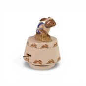 A Royal Doulton Bunnykins Music Box ,king of the Road, DB37, Height 14cm.