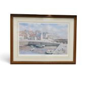 R Forsyth signed print, titled Crail Harbour, limited edition no.218 of 850, signed by artist bottom