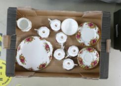 Royal Albert 'Old Country Roses' seconds part Tea set to include:- Six teacups, six saucers, six