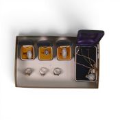 A group of Wedgwood jasperware jewellery items to include six rings (3 in boxes), together with