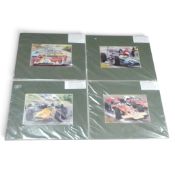 Four limited edition art prints by Michael Turner, featuring Jochen Rindt 1970 Dutch GP, Jo