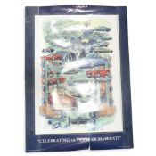 Ferrari 375 Plus print, created by Dexter Brown, signed in pencil, bottom right corner, together