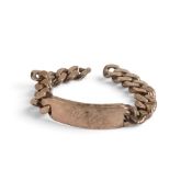 Large Gentleman's Silver ID bracelet, 104.3g.