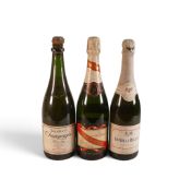 G.H. Mumm Cordon Rouge Brut Champagne, Imperial Regent Demi-sec and Sainsbury's Champagne. (75cl) (
