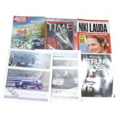 An interesting collection of motorsport magazines and race programs featuring Silverstone