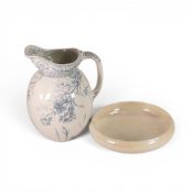Two Royal Doulton pieces to include a large Burslem jug in the Mona design , together with a Pearl