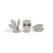 Swarovski Crystal Selection to include:- Butterfly with crystal tipped antenna (010002) retired 2006