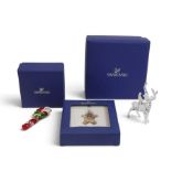Swarovski hanging decorations for Christmas a selection to include:- Joyful Candy Cane (5223610)