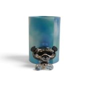 Swarovski Bo Bear 'I Rock' (1143383) retired 2013 designed by Peter Heidegger, this character shines