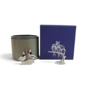 Swarovski crystal Swallows were part of the Feathered Beauties theme. Their head and tail feathers