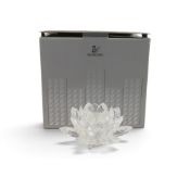 Swarovski Large Waterlily Candleholder (119747) retired 2020 designed by Max Schreck in the shape of