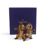 Swarovski The Rescue Rangers ' Chip 'N' Dale' (5302334) Retired 2020, designer unknown. Depiction of