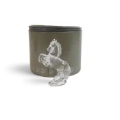 Swarovski Crystal White Stallion (174958) retired 2005 designed by Martin Zendron presented in a