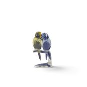 Swarovski Crystal 'A pair of budgies' (5004725) retired 2017 designed by Anton Hirzinger. They