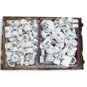 A quantity of Crested China by various manufacturers to include vases, jugs, trinket boxes, wheel