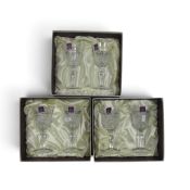Royal Doulton hand-made Wine Glasses ‘Webb Corbett Archives’ design (1tray)